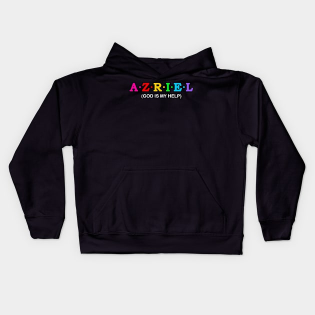 Azriel  - God is my help Kids Hoodie by Koolstudio